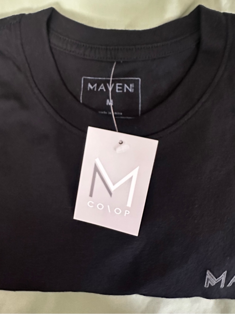 Maven Men’s Black Short-Sleeve Crew T-Shirt